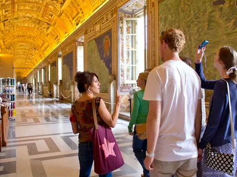 Stille Kortgalleri på tidlig-adgang turen til Det Sixtinske Kapel