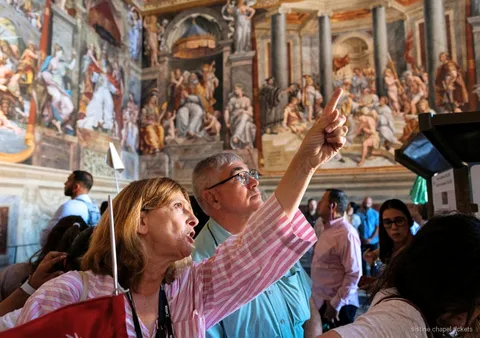 Chambres de Raphaël visitées lors de la visite en soirée des Musées du Vatican